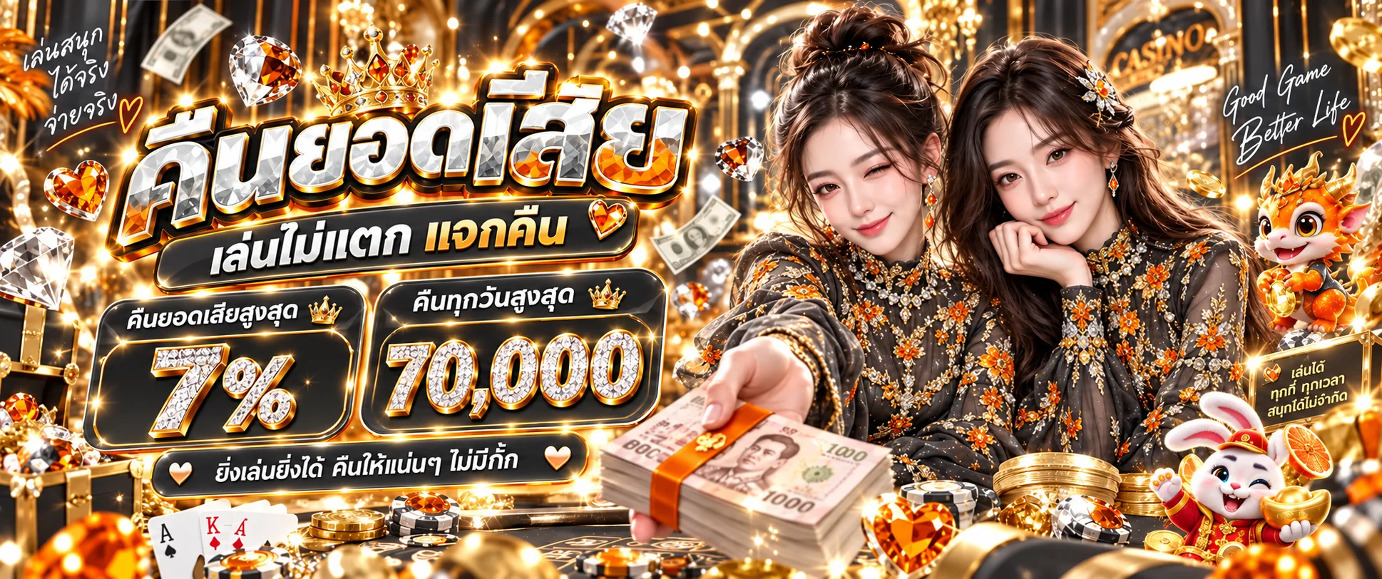 แบนเนอร์คืนยอดเสีย HISO66 โทนส้มดำ